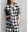 PLAIDパターンオープンカラーシャツ