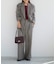 ORDINARY CHECK タックワイドスラックス セットアップ対応
