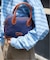 CANVAS LEATHER CUBE BAG