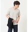 【接触冷感/UVカット/毛玉になりにくい】シルケットスムースVネックカットソー