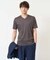 【接触冷感/UVカット/毛玉になりにくい】シルケットスムースVネックカットソー