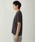 【接触冷感/UVカット/毛玉になりにくい】シルケットスムースVネックカットソー