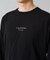 【コットン100％】ミニロゴプリントロングTシャツ　セミワイドシルエット