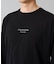 【コットン100％】ミニロゴプリントロングTシャツ　セミワイドシルエット