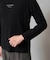 【コットン100％】ミニロゴプリントロングTシャツ　セミワイドシルエット