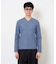 【ジャケット映え】針抜きジャカードＶネックＴシャツ【洗濯機で洗える/毛玉になりにくい】通勤/ビジネス/ジャケット〈ON/OFF SERIES〉