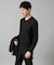 【ジャケット映え】針抜きジャカードＶネックＴシャツ【洗濯機で洗える/毛玉になりにくい】通勤/ビジネス/ジャケット〈ON/OFF SERIES〉