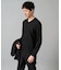 【ジャケット映え】針抜きジャカードＶネックＴシャツ【洗濯機で洗える/毛玉になりにくい】通勤/ビジネス/ジャケット〈ON/OFF SERIES〉