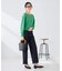 【洗える/UVカット】タックボーダースクエアニット
