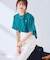 大人のクロップド刺繍Tシャツ【UVカット・接触冷感】