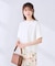 大人のクロップド刺繍Tシャツ【UVカット・接触冷感】