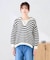 メッシュフードニットプルオーバー