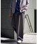 【接触冷感/洗濯機で洗える/シワになりにくい/イージーケア/ストレッチ】オックスストレッチオーバーパンツ