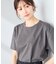 【接触冷感/UVカット/コットン100%】ロゴゆるTシャツ