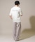【接触冷感/洗濯機で洗える/イージーケア/毛玉になりにくい】フォトプリントワイドシルエットカットソー