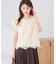 レース柄シアートップス