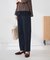 ストレッチデニムストレートパンツ