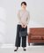 【洗える/UVカット】ボートネック 袖タックニット