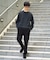 【イージーケア/洗濯機で洗える/ストレッチ】デニムライクストレッチセミルーズパンツ