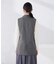 【洗える/抗ピリング/吸水速乾/ストレッチ】梳毛調 ダブルブレスト ジレ[セットアップ対応]