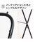 省スペース 室内用X型物干しスタンド(STL BK)