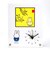 ミッフィー miffy Dick Bruna 鳥獣戯画 置き時計 とけい クロック インテリア アクリル素材 ホワイト