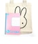 ミッフィー miffy 刺繍A4トート さがら刺繍 フェイス トートバッグ アイボリーおでかけ