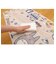 ジブリ となりのトトロ お手入れ　ささっと拭くだけロングマット　おえかき　45×180 キッチンマット ベージュ 　 　