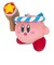 星のカービィ KP62 ハンマーカービィ (S) 人形 ピンク