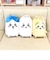ちいかわ ふわふわハチワレ マスコット巾着付きブランケット インテリア ウィンター ブルー