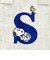 スヌーピー ジュートイニシャルミニトートバッグ〈S〉 アイボリー 天然素材 SNOOPY　