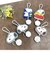 スヌーピー SNOOPY キーチェーン ラバーリールウォッチ 時計 キーホルダー ホワイト