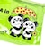 内藤ルネ ビニールポーチ PANDA 小物入れ 化粧ポーチ ペンポーチ クリア素材