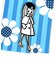 内藤ルネ ピンズ MODE GIRL2 バッジ アクセサリー