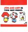 内藤ルネ 巾着 JON＆AMY ポーチ 小物入れ