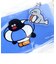 ピングー(PINGU)×松本セイジ ミニケース（Blue） 小物入れ 日本製