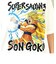 ドラゴンボール かめはめ波 Tシャツ(ホワイト) 悟空SS 3Lサイズ アパレル ジャンプ