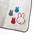 ミッフィー miffy ふわふわ刺繍ハンカチーフ グレー タオルハンカチ ハンドタオル