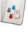 ミッフィー miffy ふわふわ刺繍ハンカチーフ グレー タオルハンカチ ハンドタオル