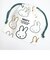 ミッフィー miffy イラストレーションズディックブルーナ 巾着 L ホワイト ポーチ 小物入れ メイク入れ