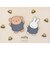 ミッフィー miffy シリコンフラットミニポーチ FLAPPO (フラワー) ブラウン パスケース