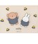 ミッフィー miffy シリコンフラットミニポーチ FLAPPO (フラワー) ブラウン パスケース