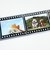 こまねこ 映画風フィルムステッカー ゆきおとこ(2) シール デコ ブラック
