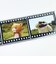 こまねこ 映画風フィルムステッカー ゆきおとこ(2) シール デコ ブラック