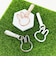 ミッフィー カラビナ スマートキーホルダー シルバー ストラップ フェイス miffy カー用品