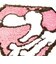スヌーピー ダイヤモンド アクセントマット ピンク PEANUTS 75th SNOOPY