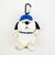 スヌーピー ぬいぐるみエコバッグ オラフ ネイビー お買い物 かばん マスコット カラビナ付き SNOOPY