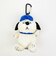 スヌーピー ぬいぐるみエコバッグ オラフ ネイビー お買い物 かばん マスコット カラビナ付き SNOOPY