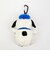 スヌーピー ぬいぐるみエコバッグ オラフ ネイビー お買い物 かばん マスコット カラビナ付き SNOOPY