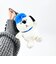 スヌーピー ぬいぐるみエコバッグ オラフ ネイビー お買い物 かばん マスコット カラビナ付き SNOOPY